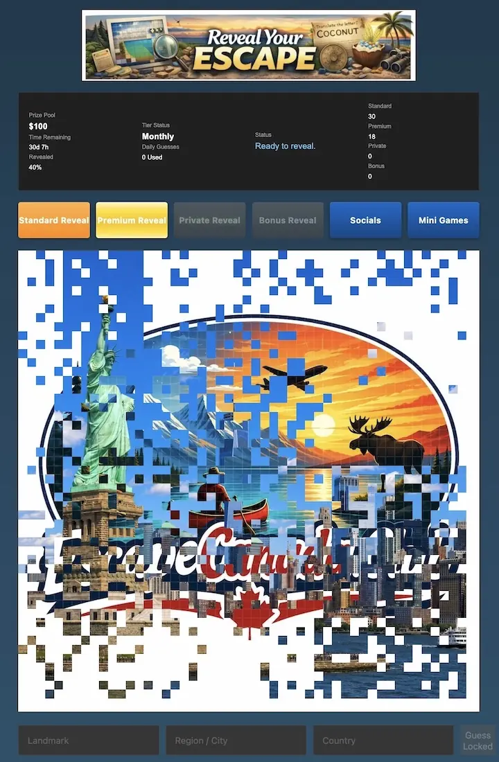 EscapeCanada.Club RevealEscape game preview